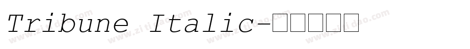 Tribune Italic字体转换
